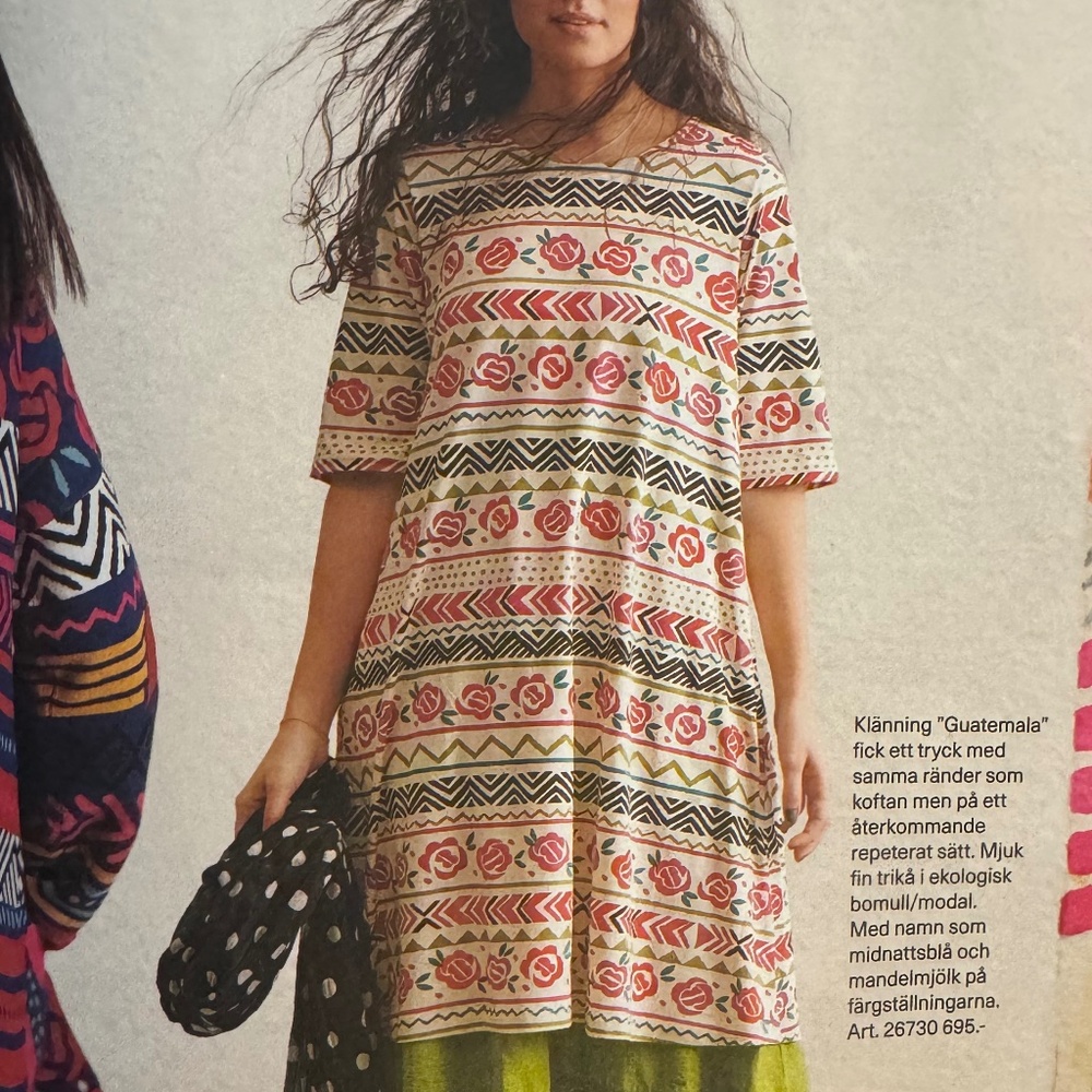 NEW Gudrun Sjöden Organic Cotton “Guatemala” Dress Size M